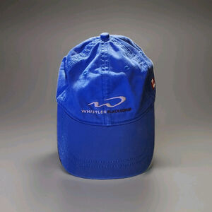 Blue Whistler Blackcomb Youth Baseball Cap. Canada. Adjustable. Great Condition